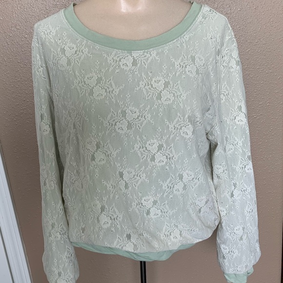 Anthropologie Comme Toi Cropped Sweatshirt Medium - Picture 1 of 3
